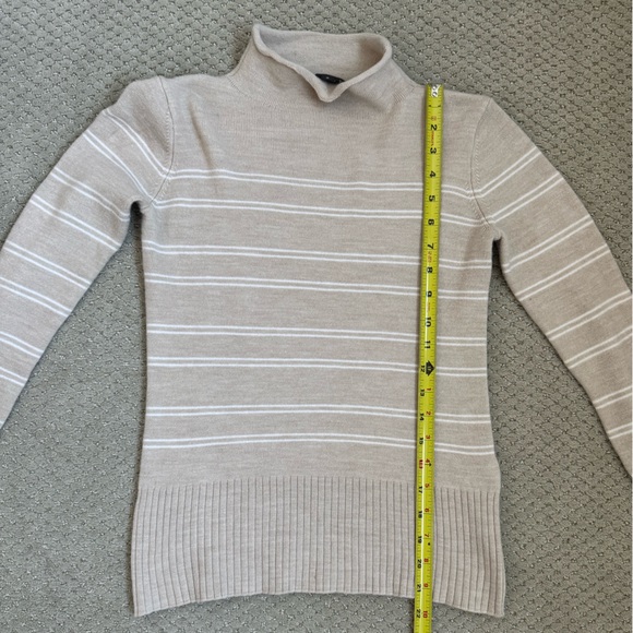 French Connection Beige Striped Sweater - Picture 6 of 8